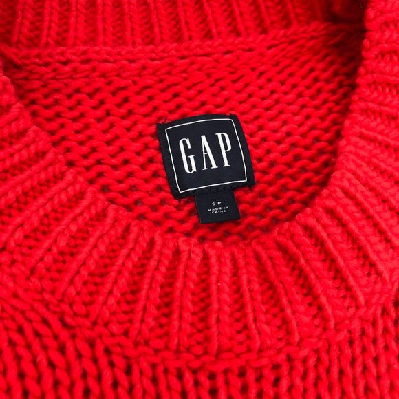 The Gap - Block Knit Red and Pink Sweater - Picture 4 of 4